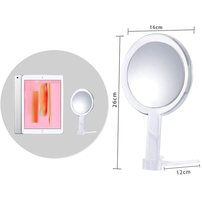 15x Magnifying Hand Mirror Two Sided Use For Makeup