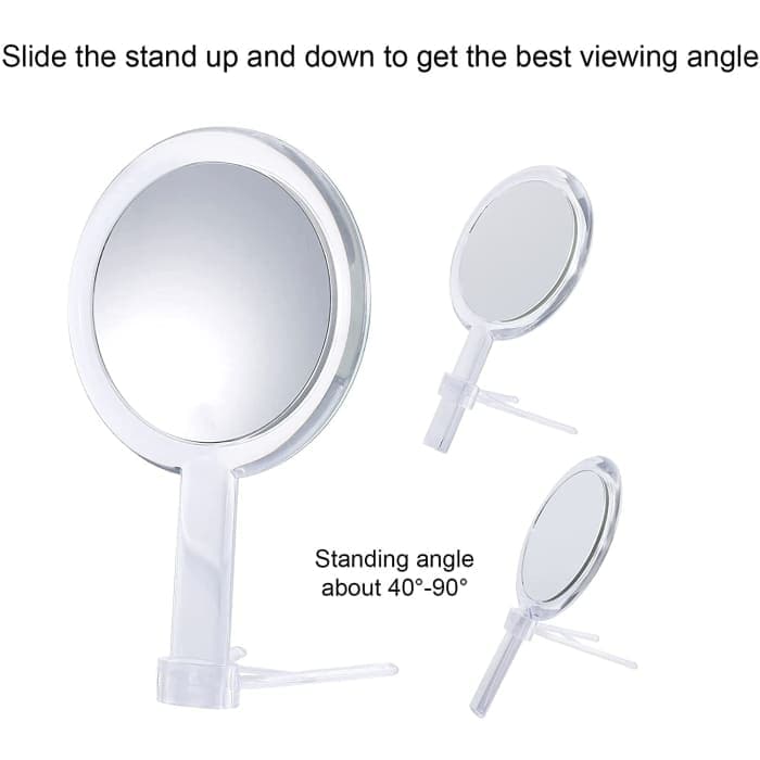 15x Magnifying Hand Mirror Two Sided Use For Makeup