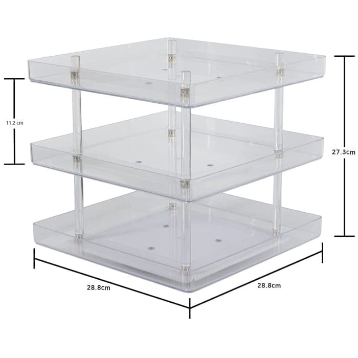 3 Tier 360 Rotating Display Rack Organizer - Health &