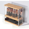 31 Holes Acrylic Bamboo Brush Holder Organiser Beauty