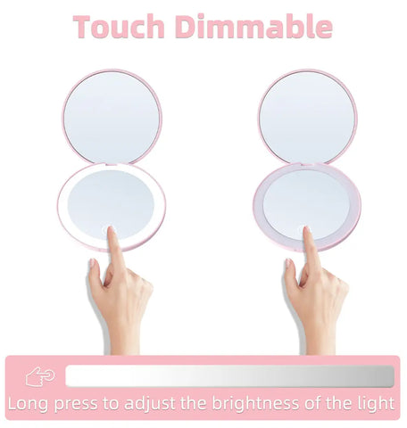 Led 10x Portable Magnifying Mirror
