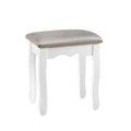 Artiss Dressing Table Vevlit Grey Stool - Makeup Chair