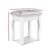 Artiss Dressing Table White Stool - Furniture > Bar Stools