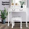 Artiss Dressing Table With Mirror - White - Furniture >