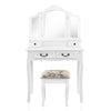 Artiss Dressing Table With Mirror - White - Furniture >