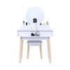 Dressing Vanity Table Stool Set With Make - up Led Lighted