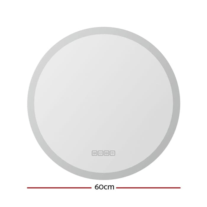 Embellir Bluetooth Led Wall Mirror With Light 60cm Bathroom