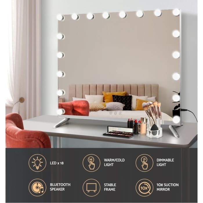 Embellir Bluetooth Makeup Mirror With Light Hollywood Led