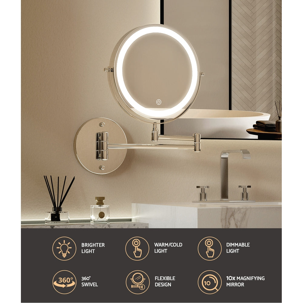 Embellir Extendable Makeup Mirror 10x Magnifying
