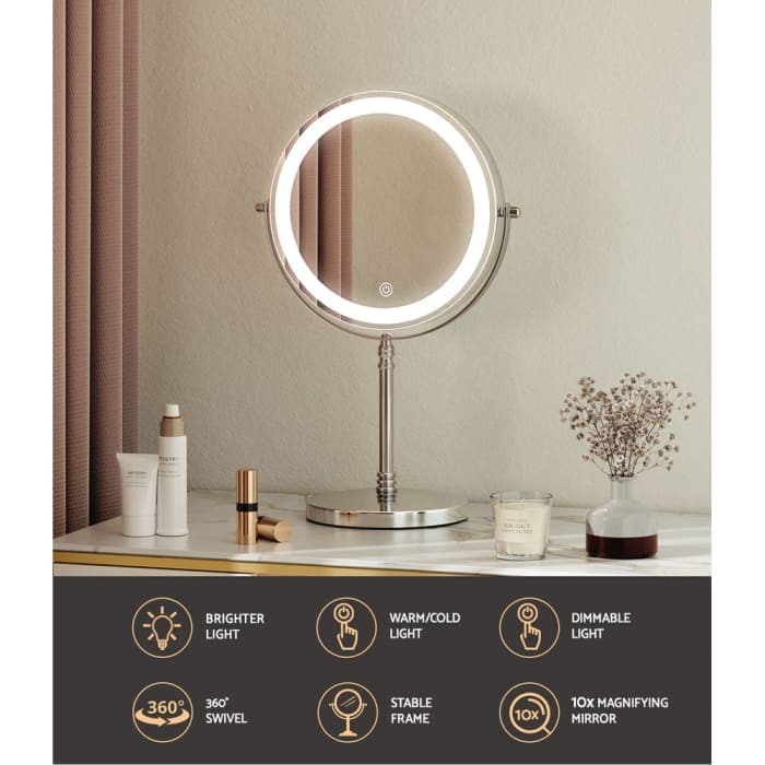 Embellir Makeup Mirror Led Light Cosmetic Round 360°