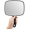 Extra Large Black Handheld Mirror With Handle (24 x 16 Cm) -