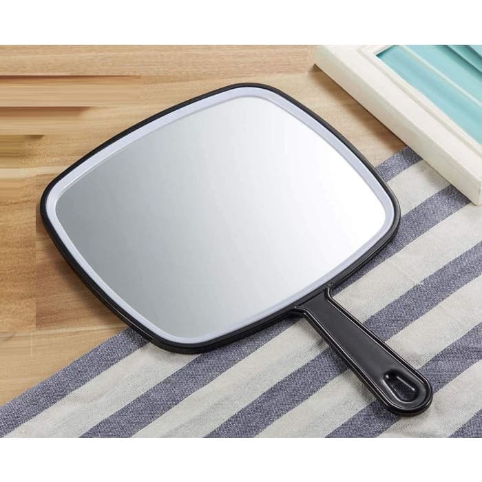 Extra Large Black Handheld Mirror With Handle (31,5 x 23