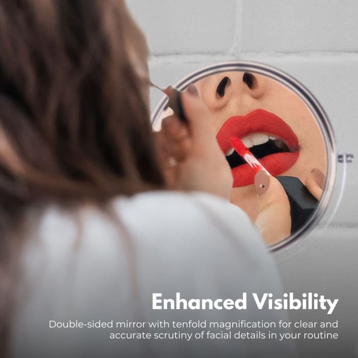 Gominimo 7 Inch Double-sided Led Makeup Mirror With 10x