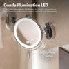 Gominimo 7 Inch Double-sided Led Makeup Mirror With 10x
