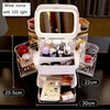 Led Makeup Mirror With Light Cosmetic Storage Box - Health