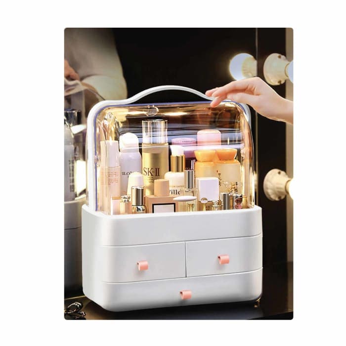 Makeup Organiser Storage Box - Cosmetic Jewellery Vanity