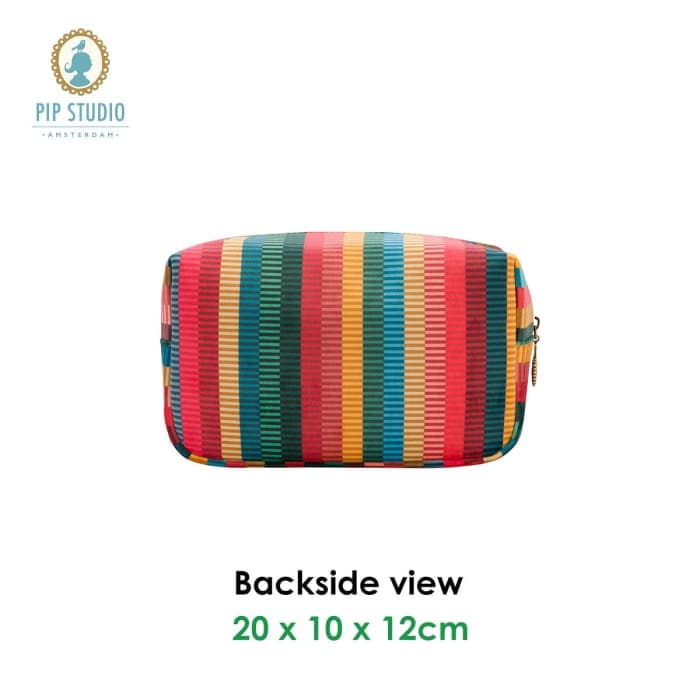 Pip Studio Velvet Jacquard Stripe Small Square Cosmetic Bag