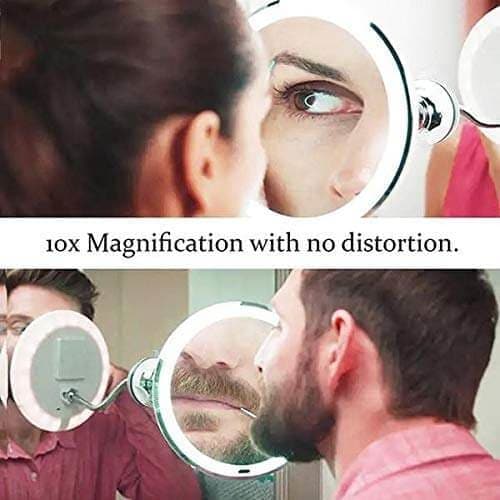10x Magnifying Led Makeup Mirror - Health & Beauty > Mirrors