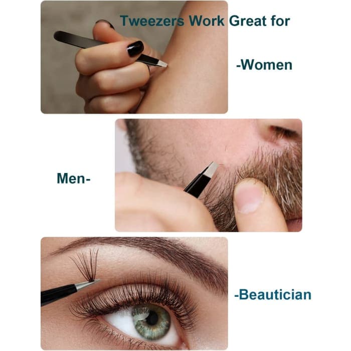 10x Magnifying Mirror And Eyebrow Tweezers Kit For Travel -
