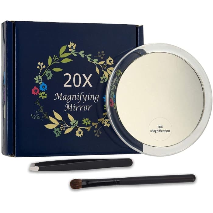  OMIRO Compact Mirror, Mini Mix Diamond 1X/2X