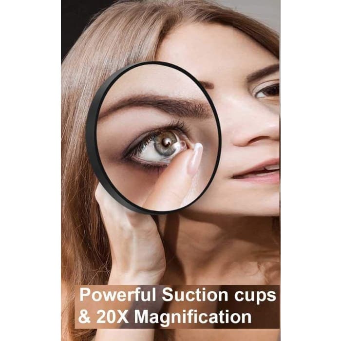 20x Magnifying Mirror And Eyebrow Tweezers Kit For Travel
