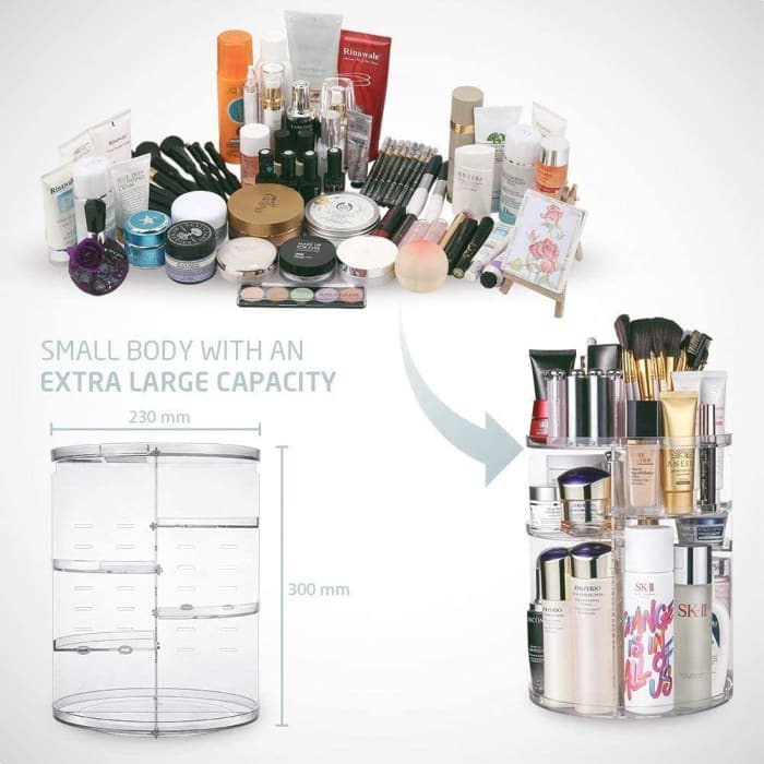 360 Degree Rotation Makeup Organizer/cosmetic Storage Box