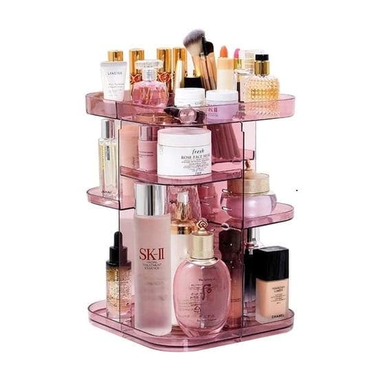 360 Rotating Large Capacity Makeup Organizer For Bedroom