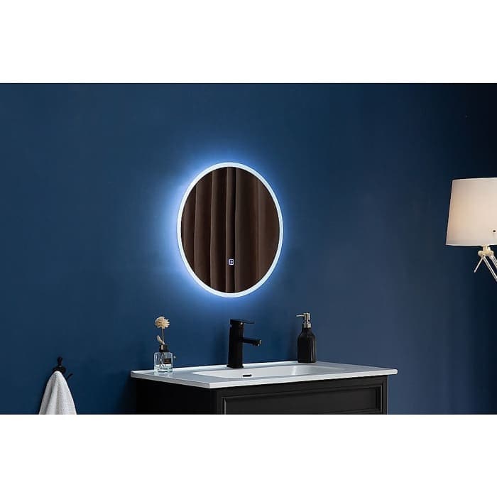 80cm Led Wall Mirror Bathroom Mirrors Light Decor Round