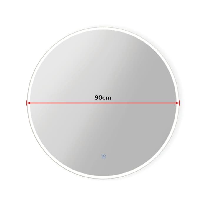 90cm Led Wall Mirror Bathroom Mirrors Light Decor Round