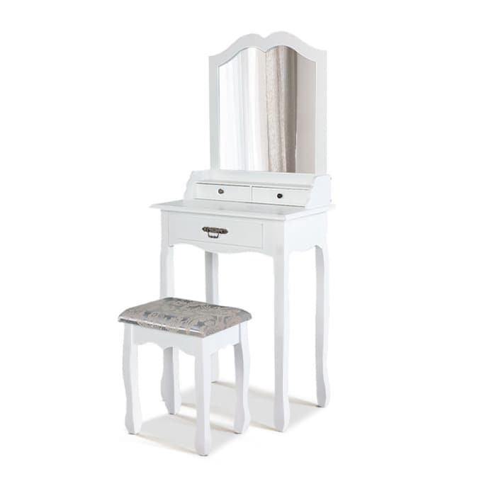 Artiss Dressing Table Stool Mirror Drawer Makeup Jewellery