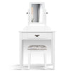 Artiss Dressing Table Stool Set Makeup Mirror Jewellery