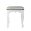 Artiss Dressing Table Vevlit Grey Stool - Makeup Chair