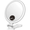 Double-sided 1x/10x Magnifying Foldable Makeup Mirror