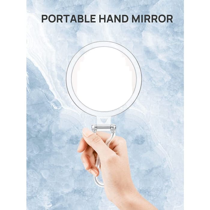 Double-sided 1x/10x Magnifying Foldable Makeup Mirror For