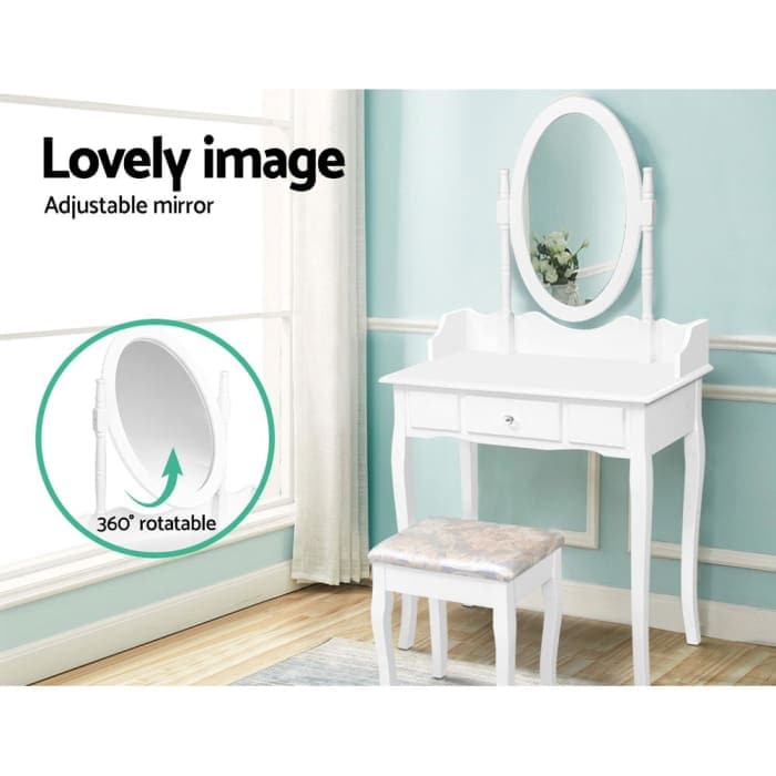 Dressing Table Stool Mirror Jewellery Cabinet Tables Drawer