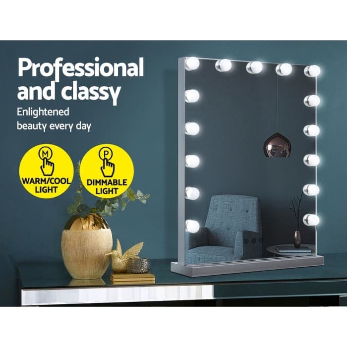 Embellir Hollywood Makeup Mirror - Frameless 15 Led Bulbs