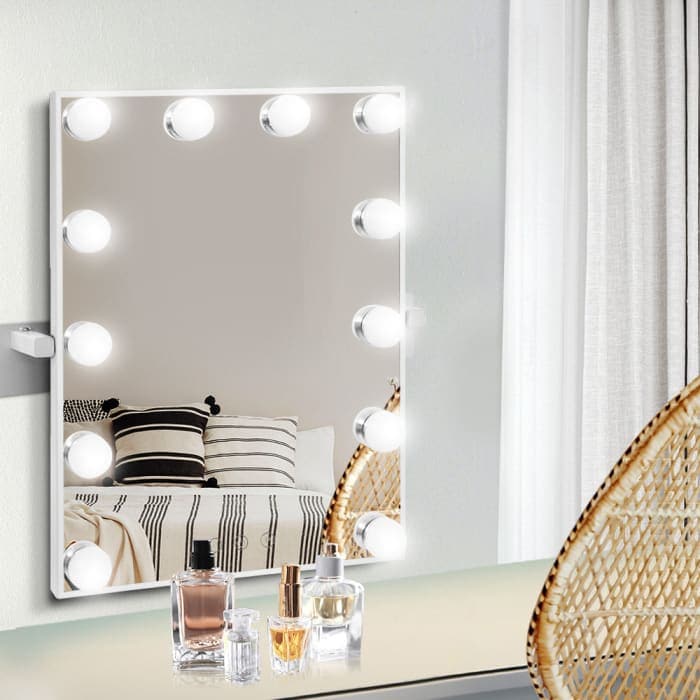Embellir Hollywood Wall Makeup Mirror With 12 Led Bulbs
