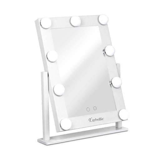 Embellir Led Standing Makeup Mirror - White - Home & Garden