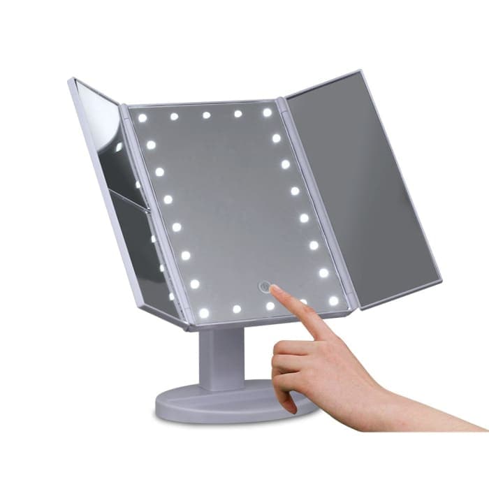 Embellir Led Tri-fold Make Up Mirror - Health & Beauty >