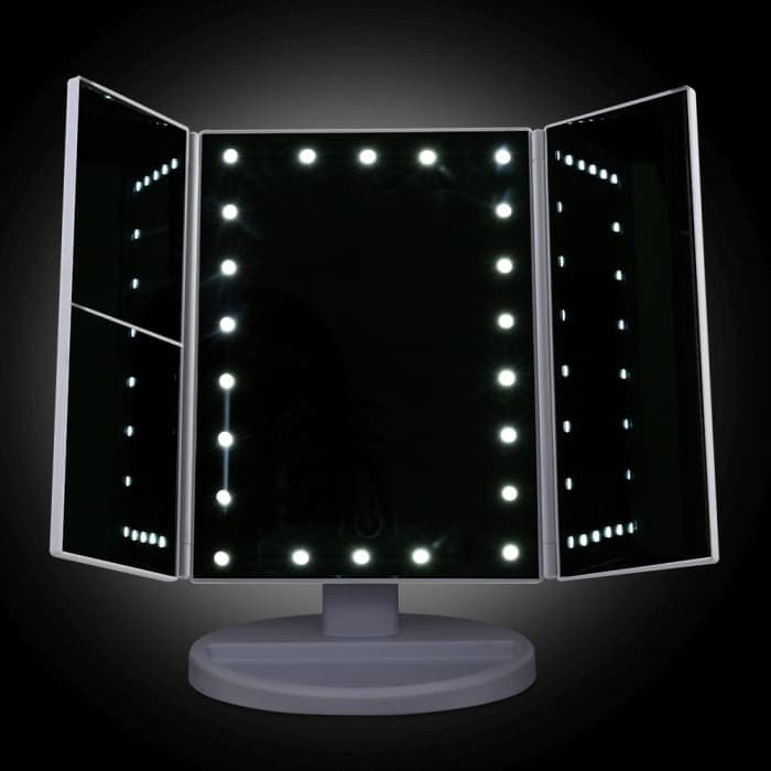 Embellir Led Tri-fold Make Up Mirror - Health & Beauty >