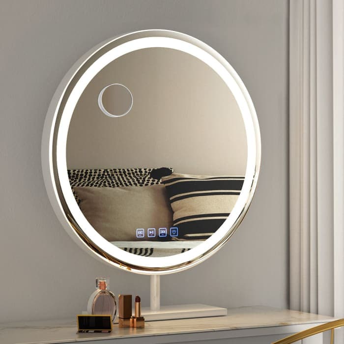 Embellir Makeup Mirror With Bluetooth And Led 50cm - Health