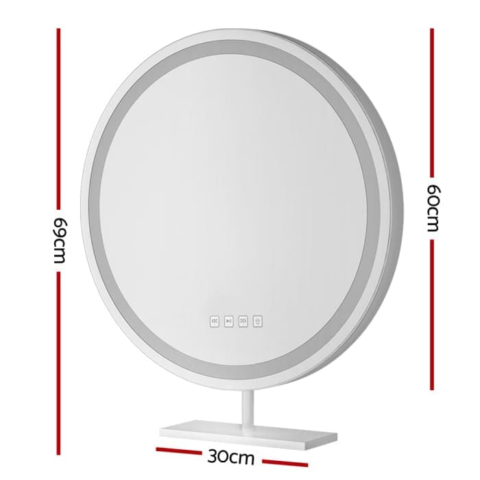 Embellir Makeup Mirror With Bluetooth And Led 60cm - Health