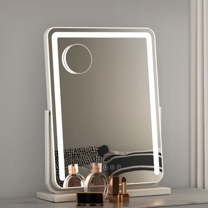 Embellir V2 Makeup Mirror With Hollywood Vanity Led - White