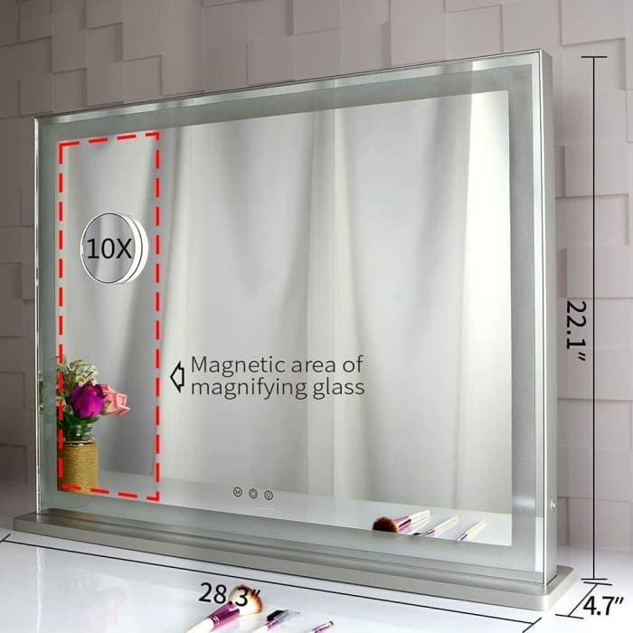 Hollywood Led Makeup Mirror - Smart Touch Control And 3