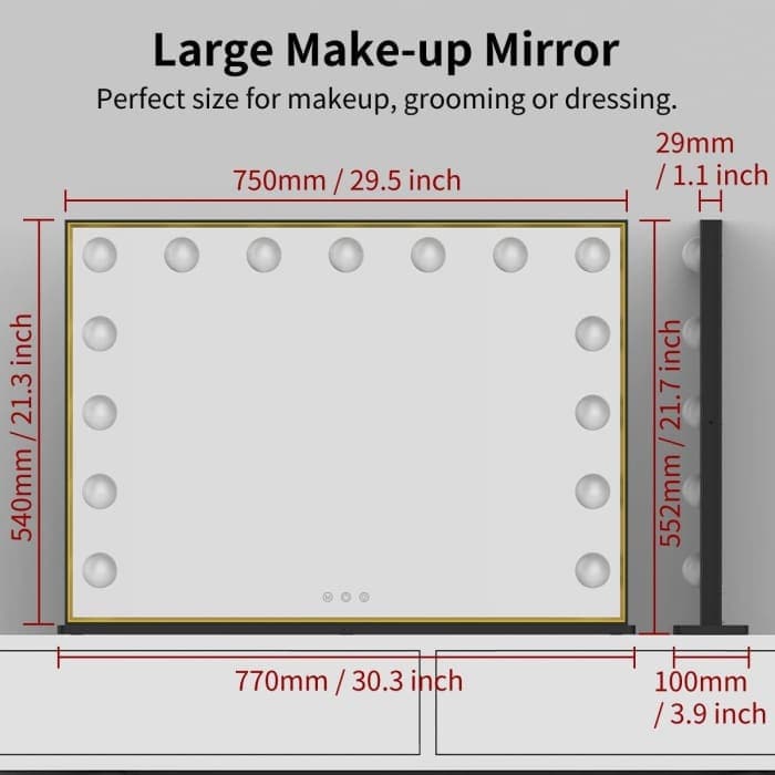 Hollywood Makeup Vanity Mirror With Led Lights