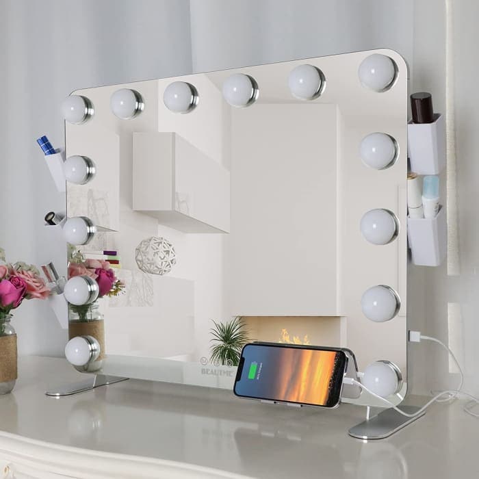 Hollywood Makeup Vanity Mirror With Led Lights Usb Charging