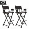 La Bella 2 Set Black Folding Tall Chair Dark Humor Movie