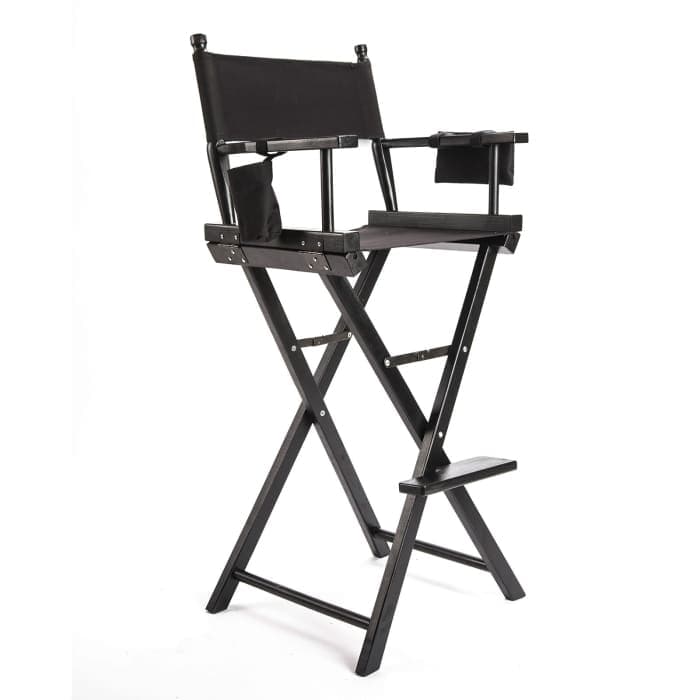 La Bella Black Folding Tall Chair Dark Humor Movie Director