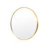 La Bella Gold Wall Mirror Round Aluminum Frame Makeup Decor