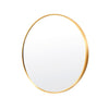 La Bella Gold Wall Mirror Round Aluminum Frame Makeup Decor